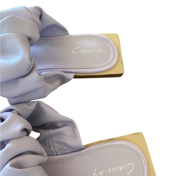 Circus Sam Edelman Iggy Lavender purple scrunchy Ruffle Slide Sandals vacation - Picture 5 of 10